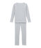 Eng anliegender Jungen-Schlafanzug grau POUSSIERE/blau MEDIEVAL