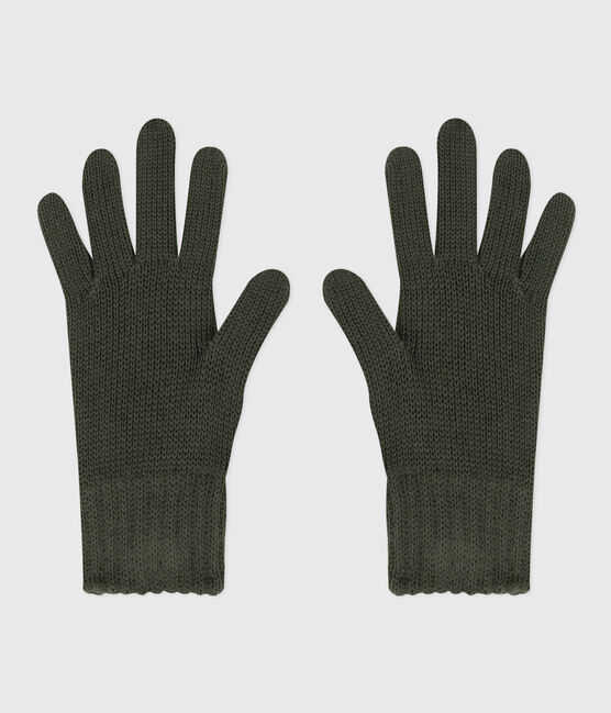 Handschuhe aus Strick für Jungen und Mädchen grün AVORIAZ