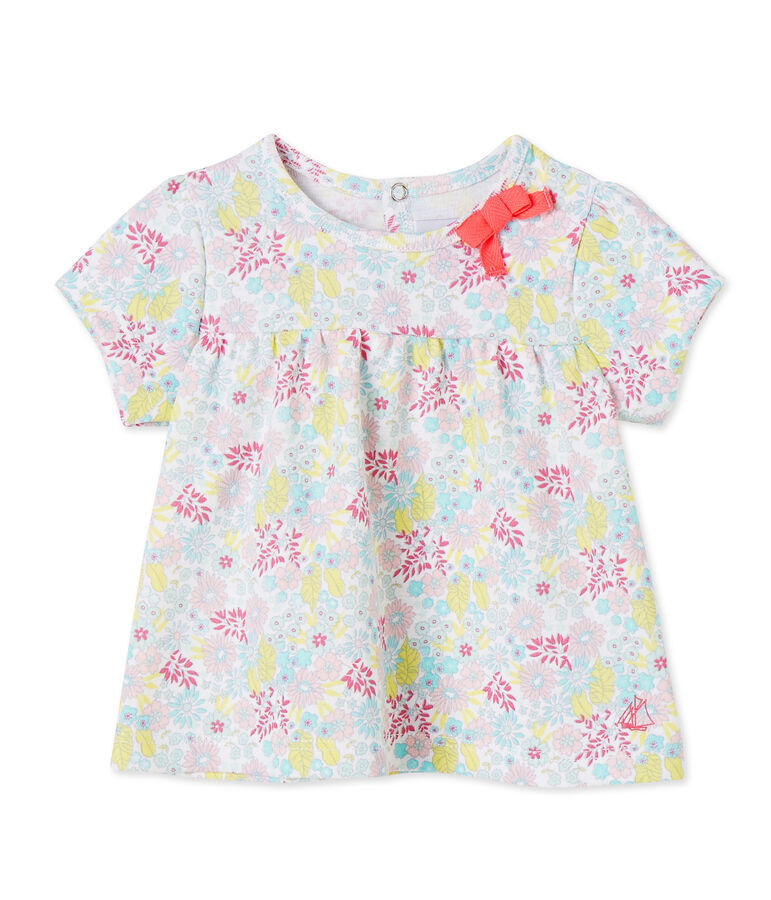 T-shirt b&eacute;b&eacute; fille imprim&eacute; weiss/vielfarbig