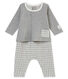 Langer Baby Jungen Overall mit Vichy-Karomuster