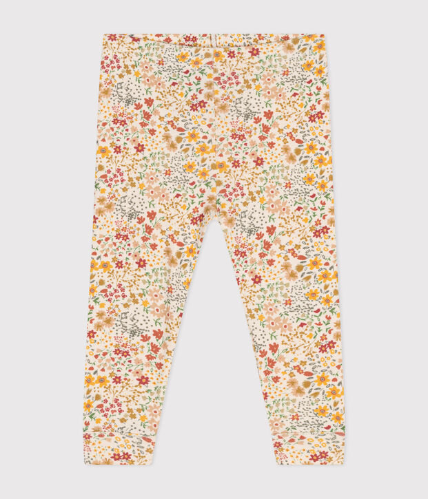 Baby-Leggings aus Baumwolle naturfarben/vielfarbig