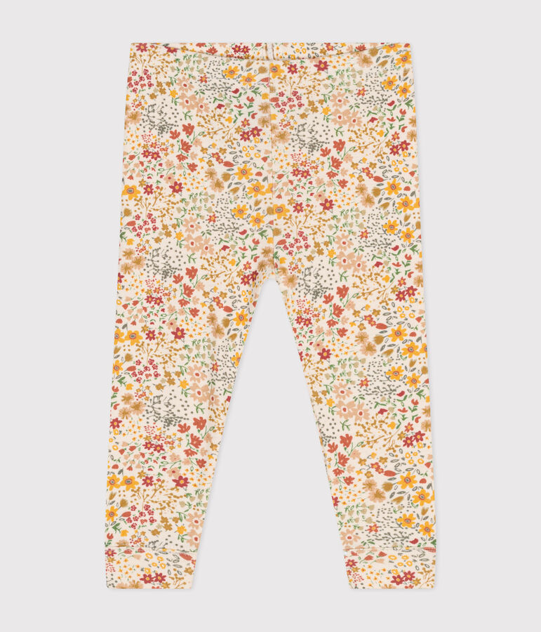 Baby-Leggings aus Baumwolle naturfarben/vielfarbig