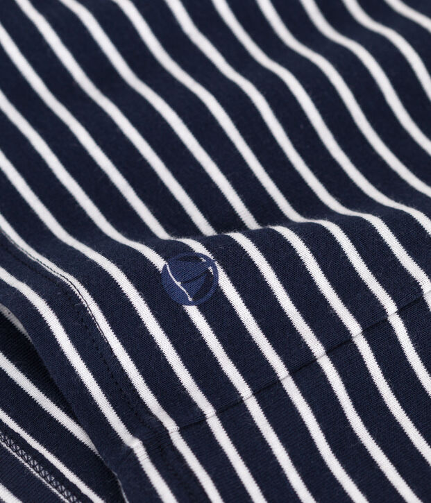 Damen-Tanktop L&rsquo;Iconique aus gestreifter Baumwolle blau/weiss