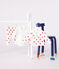 3-teiliges Baby-Set aus Baumwolle mit Herzmotiv weiss MARSHMALLOW/rot TERKUIT