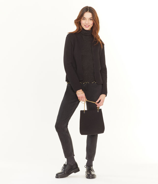 Handtasche f&uuml;r Damen schwarz/gelb