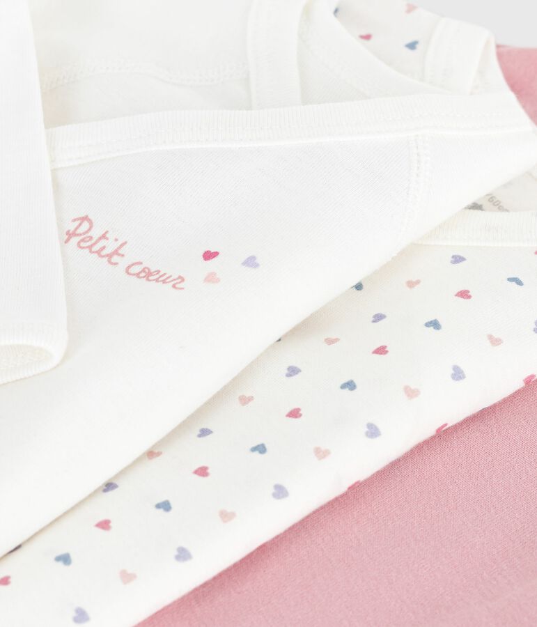 Set lang&auml;rmeliger Wickelbodys aus bedruckter Baumwolle vielfarbig