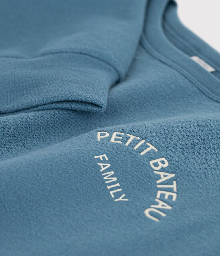 Kinder-Sweatshirt aus Molton blau