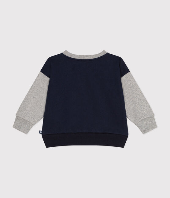 Baby-College-Jacke aus Molton. blau SMOKING/ CHATON