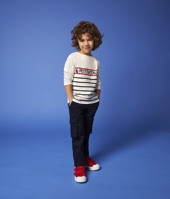 Kinder-T-Shirt aus Jersey für Mädchen/Jungen weiss MARSHMALLOW