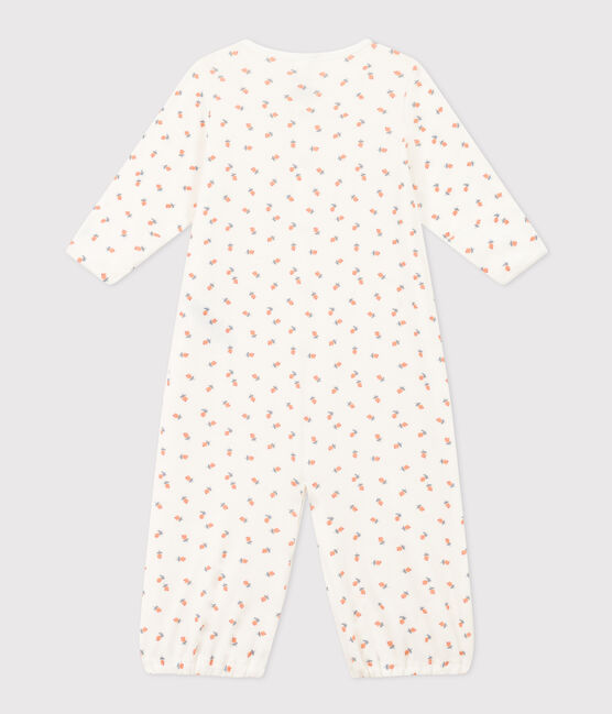 Bedruckter Kombi-Overall aus Baumwolle weiss MARSHMALLOW/weiss MULTICO