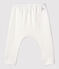 Baby-Leggings aus 2x2-Rippstrick aus Bio-Baumwolle weiss MARSHMALLOW
