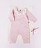 Baby-Overall aus einfarbigem Woll- und Baumwollstrick mit Kragen BARELY
