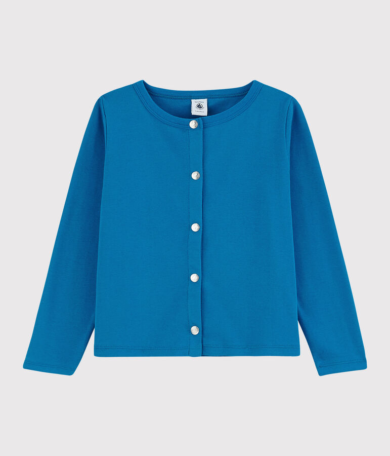 Kinder-Cardigan aus Baumwolle f&uuml;r M&auml;dchen blau