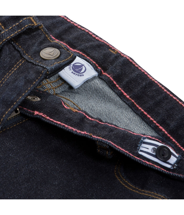 Kinder-Denimhose M&auml;dchen blau Jean