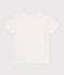 T-Shirt aus geflammtem Jersey Kinder/Jungen weiss MARSHMALLOW