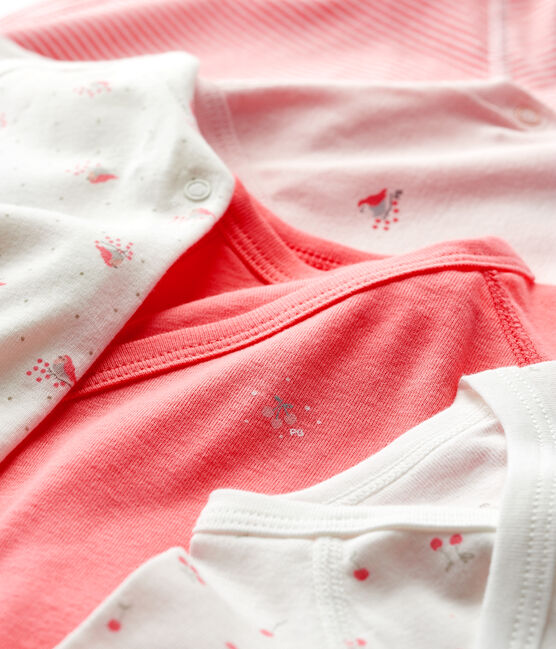 5er-Set langärmelige Baby-Bodys aus Bio-Baumwolle im Kimono-Schnitt variante 1