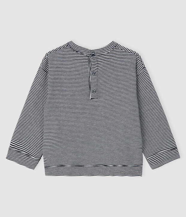 Baby-T-Shirt f&uuml;r Jungen blau/weiss
