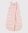 Baby-Schlafsack aus Baumwolle mit rosa Walen TOG 2 SALINE/ MARSHMALLOW
