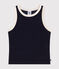 Kinder-Tanktop aus Frottee für Mädchen blau SMOKING