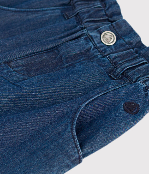 Gerade geschnittene Hose aus leichtem Denim Kinder/M&auml;dchen blau