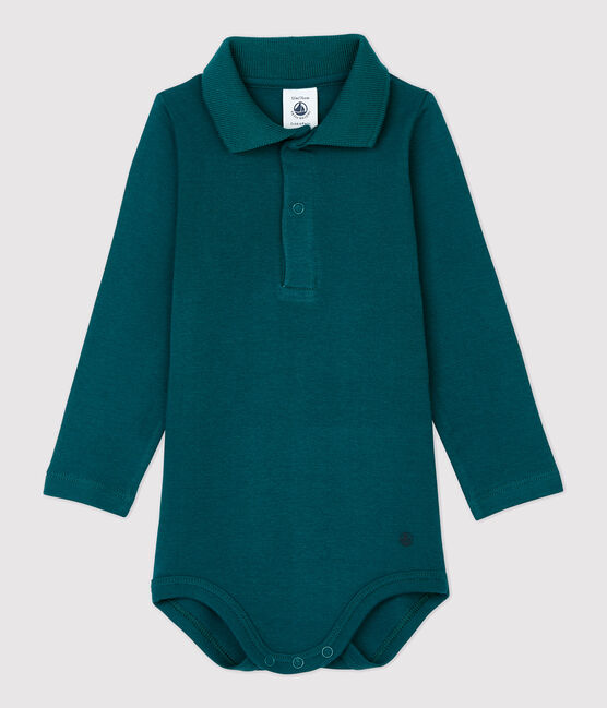Baby-Body aus Baumwolle. grün PINEDE