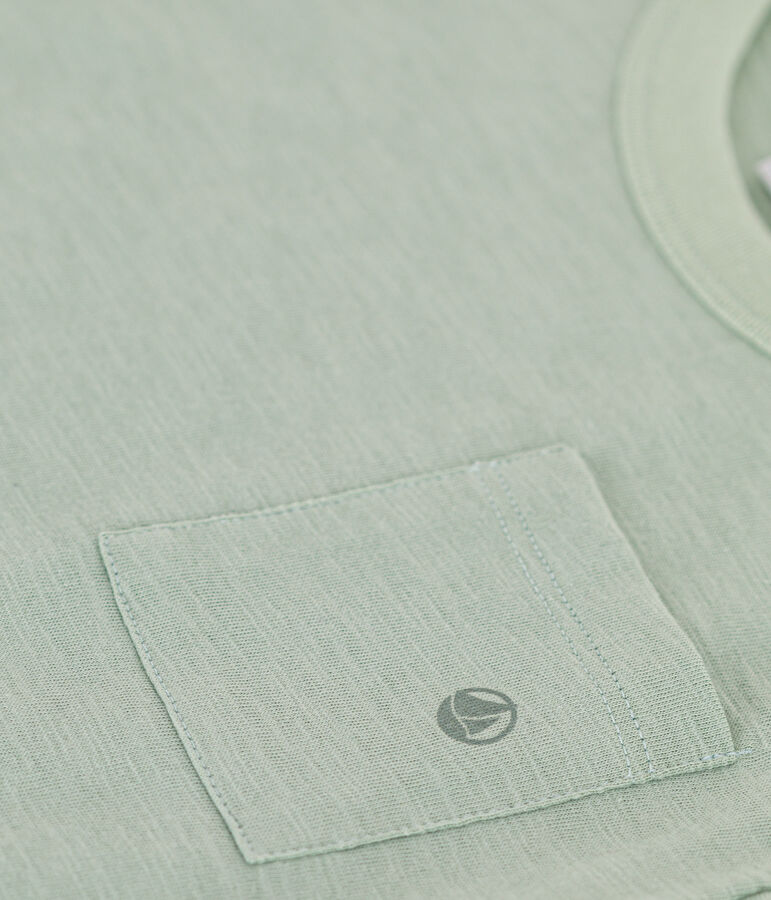 T-Shirt aus geflammtem Jersey Kinder/Jungen gr&uuml;n