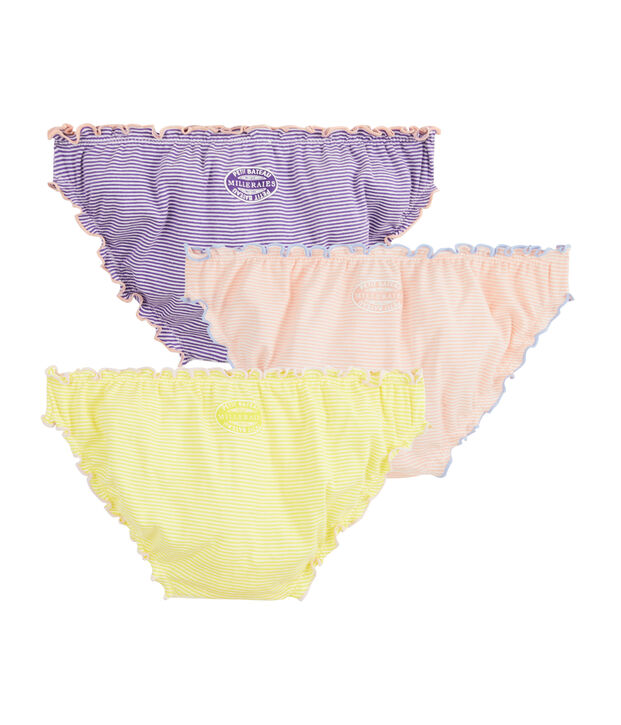 Set mit drei Damenslips vielfarbig