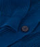 Damen-Cardigan aus Baumwolle, in Patentmuster gestrickt blau