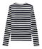 Emblematisches langärmliges T-Shirt für Damen blau SMOKING/grau BELUGA