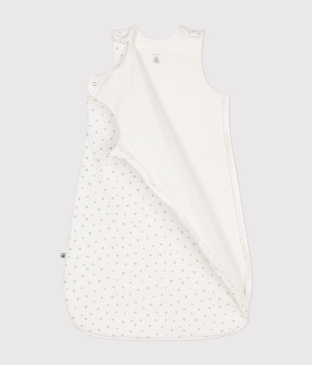 Baby-Schlafsack aus Baumwolle TOG-Wert 1,5 weiss/blau