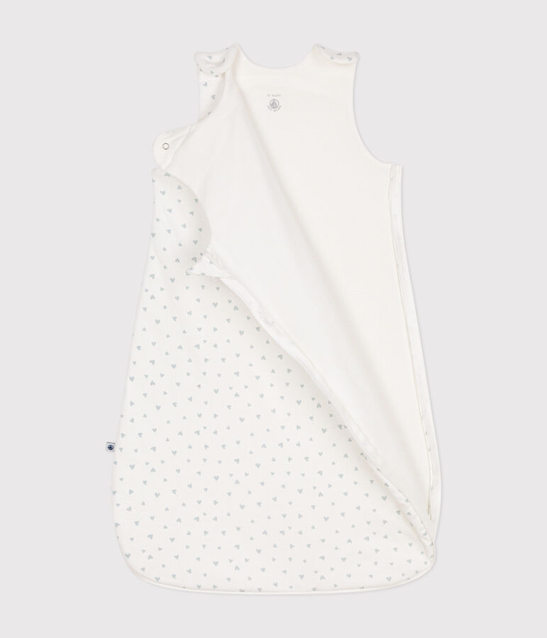 Baby-Schlafsack aus Baumwolle TOG-Wert 1,5 weiss/blau