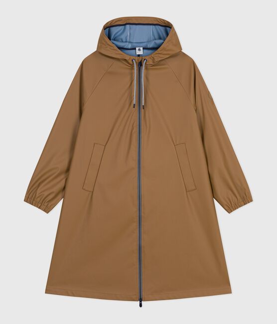 Lange Damen-Regenjacke mit zwei Farben braun ROCHE