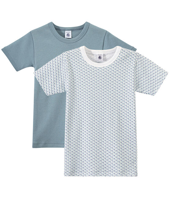 Jungen-Kurzarmshirts im 2er-Set weiss LOT