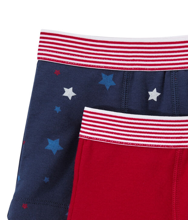 Jungen-Boxershorts im 2er-Set weiss