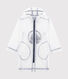 Lange, transparente Kinder-Regenjacke Unisex