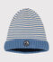 Baby-Strickmütze mit Fleece-Futter blau BEACH/ AVALANCHE