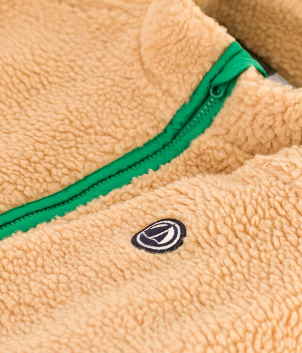 Kinderjacke aus Sherpa beige