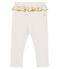Baby-Legging mit Volants Mädchen weiss MARSHMALLOW/gelb OR