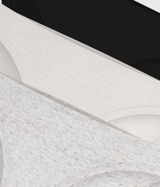 3er-Set Slips aus feiner Baumwolle für Damen variante 1