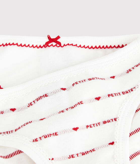 2er-Set Unterhosen mit "Petit Bateau Je t'aime"-Motiv für Mädchen variante 1