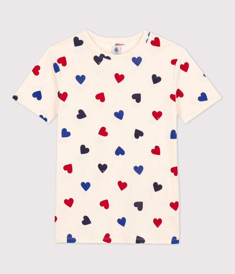 T-Shirt L&rsquo;ICONIQUE aus Baumwolle mit rundem Ausschnitt f&uuml;r Damen naturfarben/vielfarbig