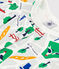 Kurzer Kinderpyjama aus Baumwolle mit Paris-Printmotiv weiss MARSHMALLOW/blau MEDIEVAL/ MULTICO