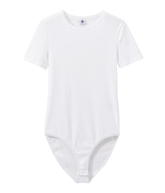 Damen-Body „BODYCONIQUE“ aus Baumwolle weiss ECUME