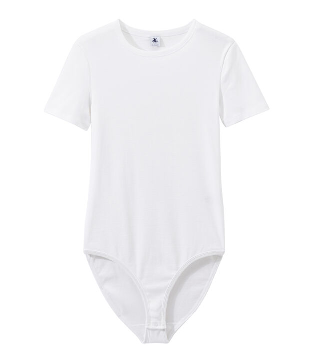 Damen-Body &bdquo;BODYCONIQUE&ldquo; aus Baumwolle weiss