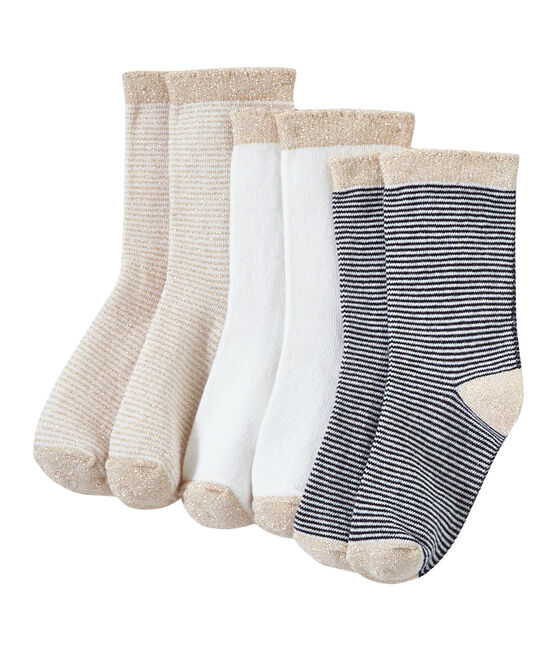 Mädchen-Socken im 3er-Set weiss LOT