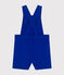 Kurze Baby-Latzhose aus Serge blau SURF