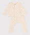2-teiliges Baby-Set aus Baumwolle weiss AVALANCHE/ MULTICO