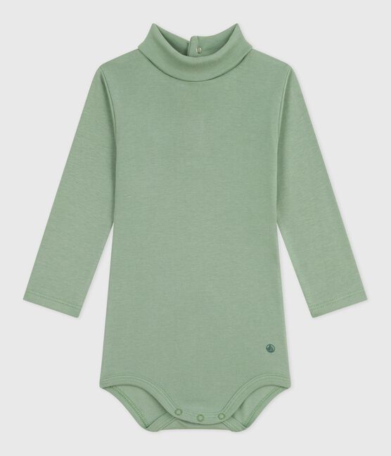 Baby-Body mit Rollkragen aus einfarbiger Baumwolle  SAULE