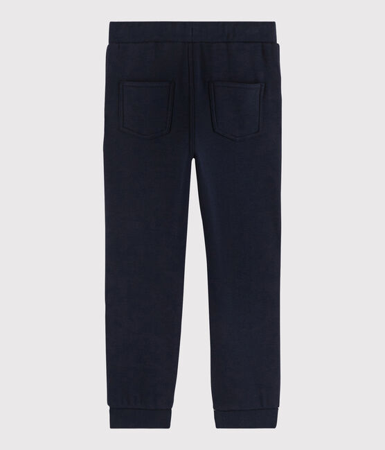 Kinderhose aus Molton für Jungen blau SMOKING