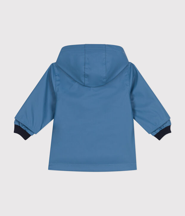 Ikonische Baby-Regenjacke blau
